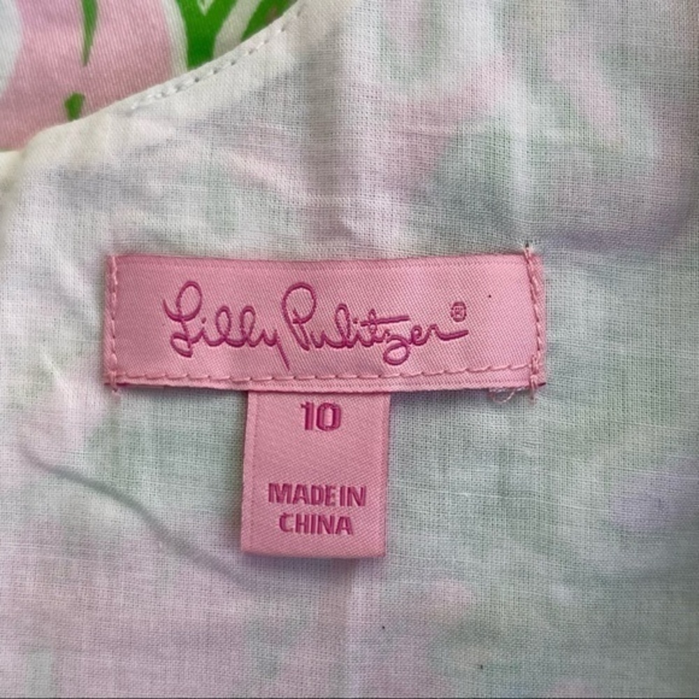 Lilly Pulitzer Nina Shift Dress Chin Chin Print Size 10 - Picture 7 of 7